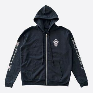 Chrome Hearts Black, White & Pink Deadly Doll Zip Up Hoodie